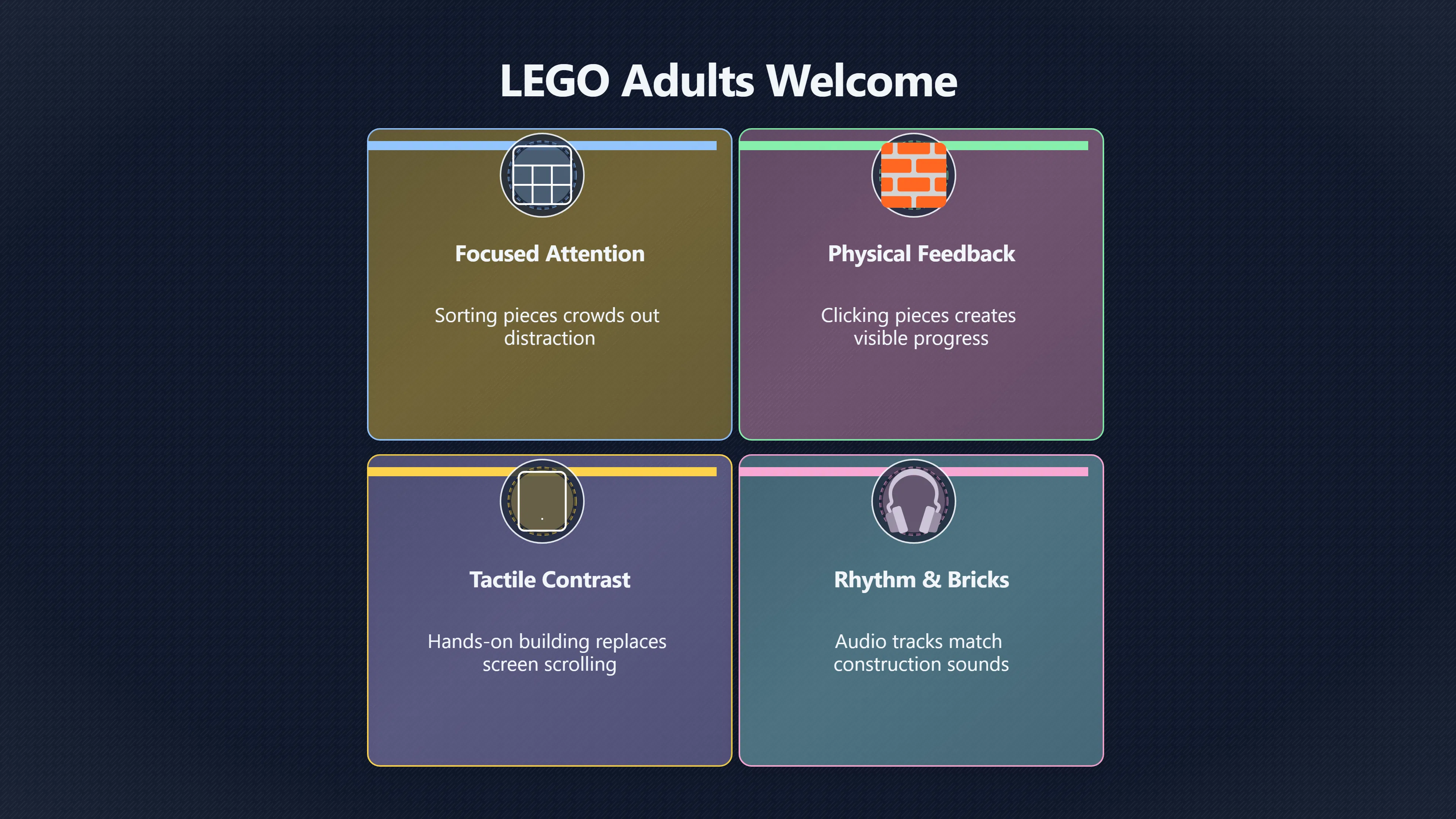Overview image for Why adults build LEGO to unwind | Adult Sets