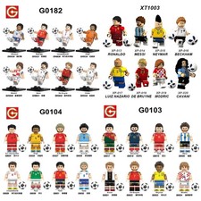 Listing image for 8 Custom Lego Hero MiniFigures Toy Football Soccer Sports Models Memorabilia