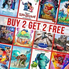Listing image for Disney Movie Pixar Animated Movie Film Poster Prints Wall Art Posters A4 A3 A2
