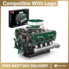 Listing image for Mould King 10182 V8 Tank Engine 8 Cylinder Building Bricks Kit Runs 2250pc