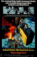 Listing image for Home Wall Art Print - Vintage Movie Film Poster - WHERE EAGLES DARE- A4,A3,A2,A1