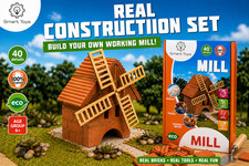 Listing image for Kids Construction Toy Kit – Build Your Own Windmill (Mill) with Ceramic Bricks