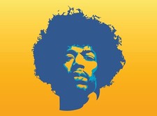 Listing image for Home Wall Art Print Poster - Pop Fan Art - JIMMY HENDRIX - A4,A3,A2,A1,A0